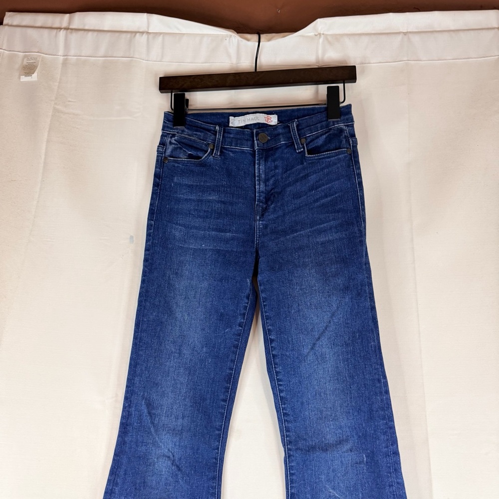 TIN HAUL Women’s Size 26/S Denim Jeans Flare Style Fit Stretch - Picture 4 of 16